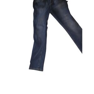 Earl Jean Womens 14P Dark Wash Straight Leg Stretch Denim Jeans Blue Petite